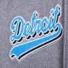 Detroit Lions Script Tail Wool Grey Varsity Jacket 4