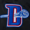 Detroit Pistons Big Logo Black Varsity Jacket 6