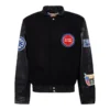 Detroit Pistons Black Wool Varsity Jacket