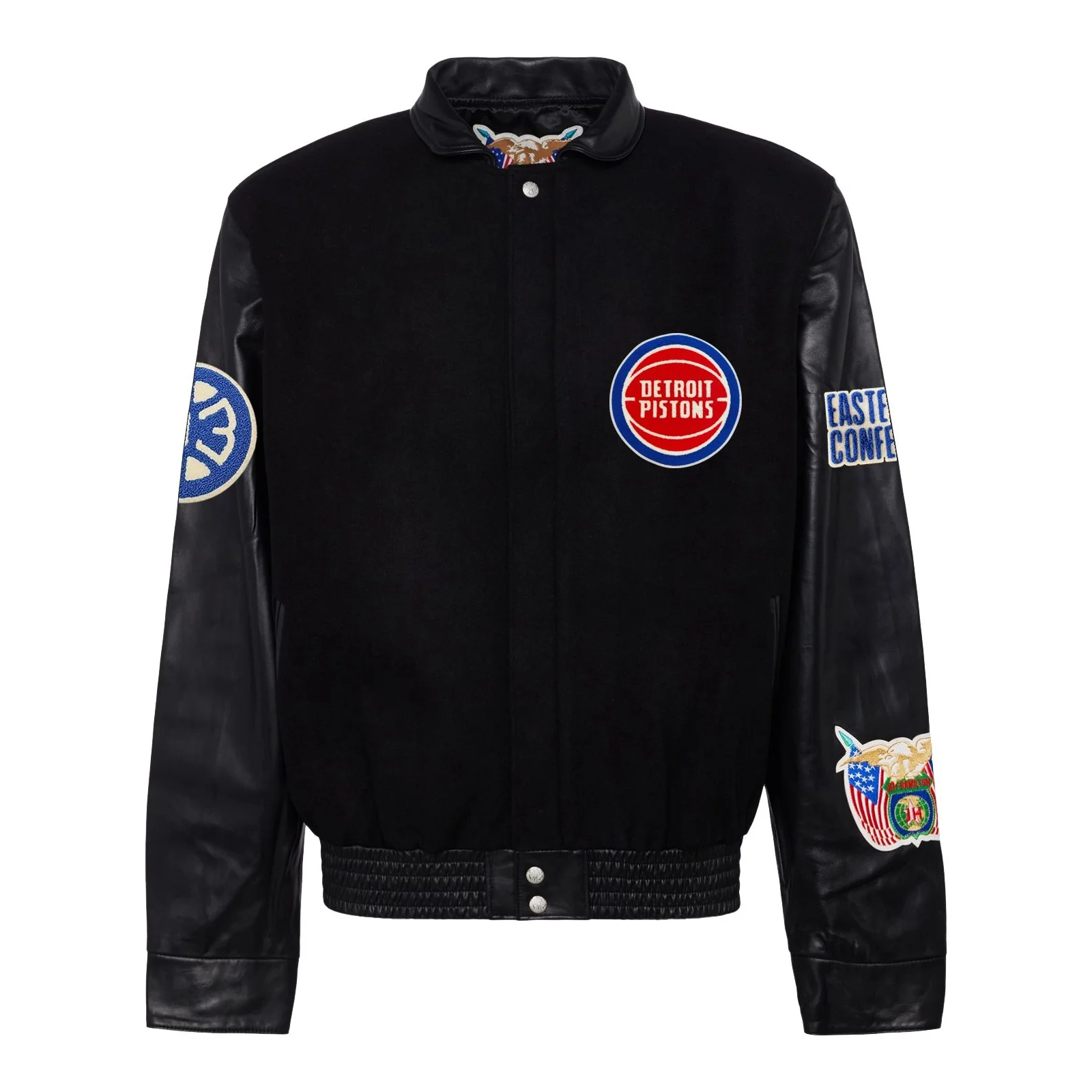 Detroit Pistons Black Wool Varsity Jacket