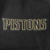 Detroit Pistons Black and Gold Wool and Leather Varsity Black Jacket 8