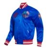 Detroit Pistons City Centric Blue Varsity Jacket 1