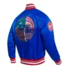 Detroit Pistons City Centric Blue Varsity Jacket 2