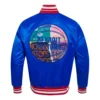 Detroit Pistons City Centric Blue Varsity Jacket 3