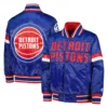 Detroit Pistons Home Game Varsity Blue Jacket 4