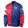 Detroit Pistons Leader Blue and Red Varsity Jacket