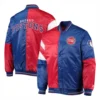 Detroit Pistons Leader Blue and Red Varsity Jacket 3
