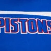 Detroit Pistons Mashup Logo Blue Varsity Jacket 4
