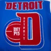 Detroit Pistons Mashup Logo Blue Varsity Jacket 5