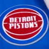 Detroit Pistons Mashup Logo Blue Varsity Jacket 6