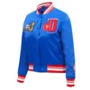 Detroit Pistons Mashup Royal Blue Varsity Jacket 1