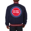Detroit Pistons One Color Varsity Navy Blue Jacket 1