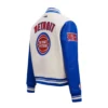 Detroit Pistons Retro Classic Wool Varsity White Jacket 2