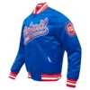 Detroit Pistons Script Tail Blue Varsity Jacket