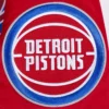 Detroit Pistons Script Tail Red Varsity Jacket 5