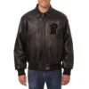 Detroit Pistons Shirt Collar Black Bomber Varsity Jacket
