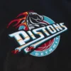 Detroit Pistons Team Origins Black Varsity Jacket 2