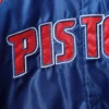 Detroit Pistons Tri-Color Remix Raglan Varsity Jacket 2
