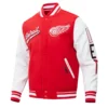 Detroit Red Wings Red Wool Varsity Jacket 2