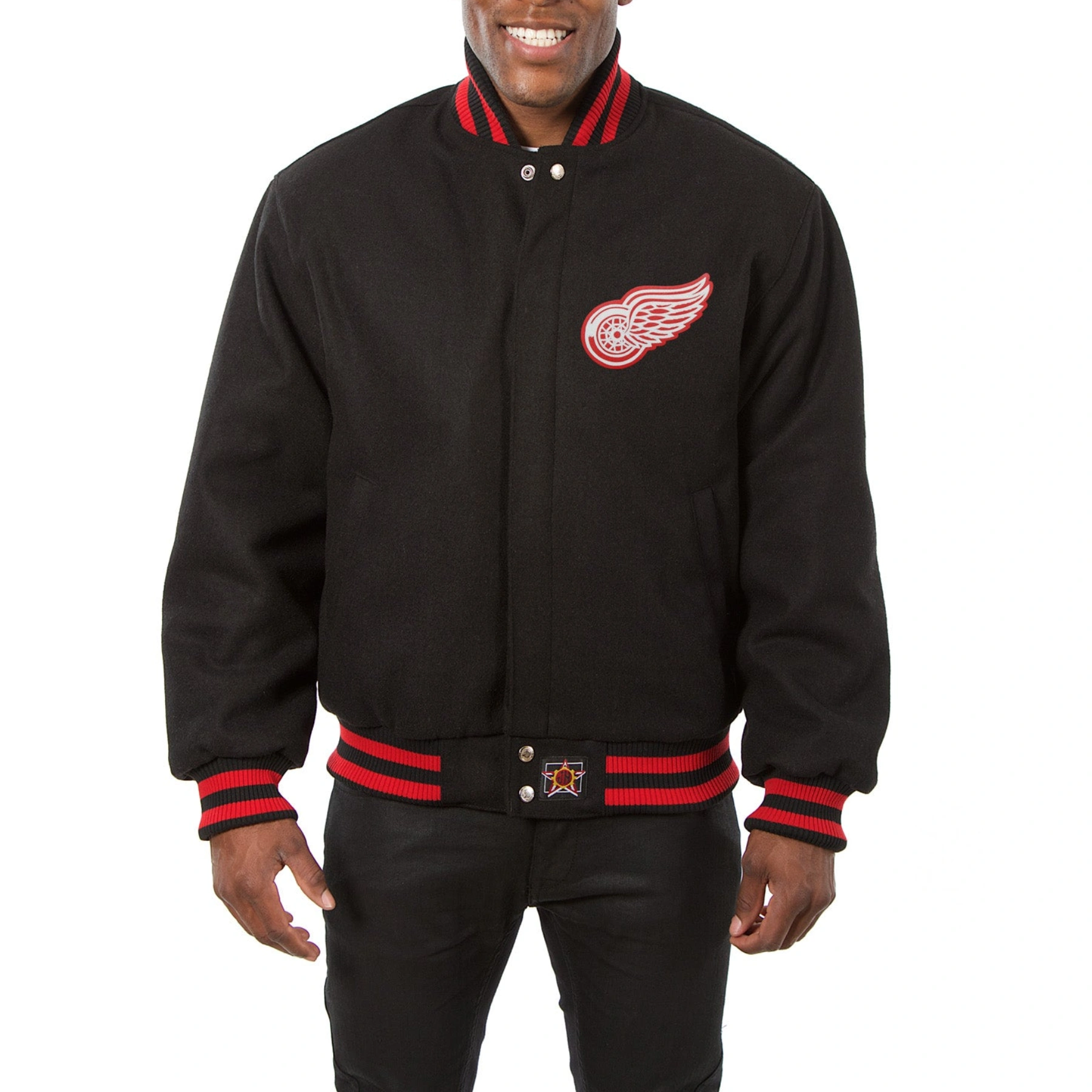 Detroit Red Wings Varsity Black Jacket
