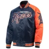 Detroit Tigers G-III Sports by Carl Banks Dugout Spring Training Full-Snap Satin Varsity Jacket