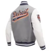Detroit Tigers Script Tail Classic Wool & Leather Varsity Jacket 3