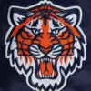 Detroit Tigers Script Tail Satin Varsity Navy Jacket 5