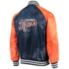Detroit Tigers The Lead Off Hitter Full-Snap Satin Varsity Jacket 1