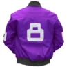 Eight Ball David Puddy - Seinfeld Authentic Purple Bomber Leather Jacket