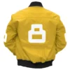 Eight Ball David Puddy - Seinfeld Authentic Yellow Bomber Leather Jacket