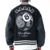 Eight Ball Harsh & Cruel Paisley Men's Varsity Black Sheepskin Jacket