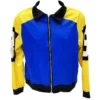 Eight Ball Salt N Pepa 90s Rap Hip Hop Women's Blue and Yellow Bomber Jacket