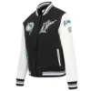 Florida Marlins Retro Classic Women’s Wool & Leather Varsity Jacket 2