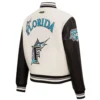 Florida Marlins Retro Classic Women’s Wool & Leather Varsity Jacket 3