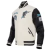 Florida Marlins Retro Classic Wool & Leather Varsity Jacket 2