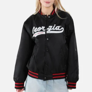 Georgia Bulldogs A-Game Black Varsity Jacket