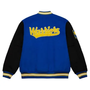 Golden State Warriors Hardwood Classics Team Legacy Varsity Jacket 1