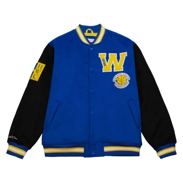 Golden State Warriors Hardwood Classics Team Legacy Varsity Jacket
