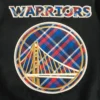 Golden State Warriors Pro Prep Wool & Leather Black Varsity Jacket 9