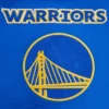 Golden State Warriors Retro Classic Wool Leather Varsity Blue White Jacket 8