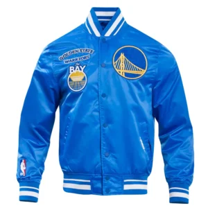 Golden State Warriors Retro ClassicRoyal Blue Jacket