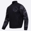 Golden State Warriors Triple Black Wool & Leather Varsity Black Jacket 1