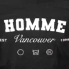 Homme Vancouver Logo Black Varsity Jacket 6