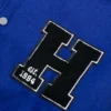 Homme Vancouver Logo Blue Wool Varsity Jacket 4