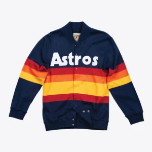 Houston Astros Authentic Vintage Sweater 1986 Varsity Jacket – Blue