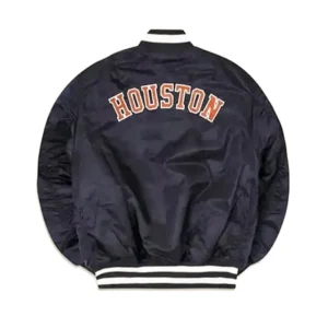 Houston Astros Kate Upton MA-1 Victory Parade Bomber Varsity Jacket 1