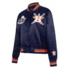 Houston Astros Mashup Rib Satin Varsity Navy Jacket 2
