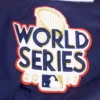 Houston Astros Mashup Satin Track Varsity Navy Jacket 6