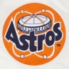 Houston Astros Retro Classic Full-Snap Satin Varsity Cream Jacket 4