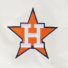 Houston Astros Retro Classic Full-Snap Satin Varsity Cream Jacket 7